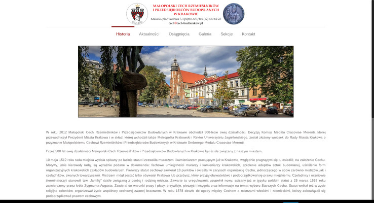 MAŁOPOLSKI CECH RZEMIEŚLNIKÓW I PRZEDSIĘBIORCÓW BUDOWLANYCH W KRAKOWIE