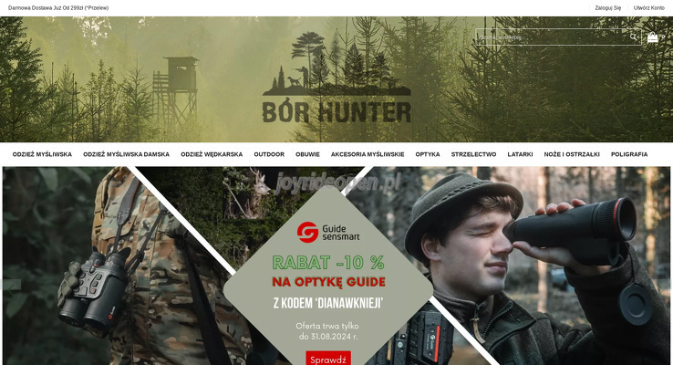 Sklep myśliwski - militaria BÓR HUNTER TOMASZ CHOSZCZ